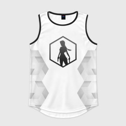 Мужская спортивная майка 3D Tomb Raider white poly