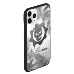 Чехол для iPhone 11 Pro Max матовый Gears of War - white gradient - фото 2