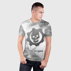 Мужская футболка 3D Slim Gears of War - white gradient - фото 2