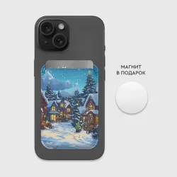 Картхолдер Magsafe магнитный Город перед новым годом - фото 2