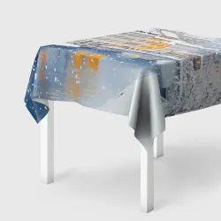 Скатерть 3D Заснеженный Санкт-Петербург