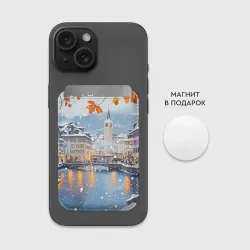 Картхолдер Magsafe магнитный Предновогодний Санкт-Петербург - фото 2