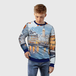 Детский свитшот 3D Предновогодний Санкт-Петербург - фото 2