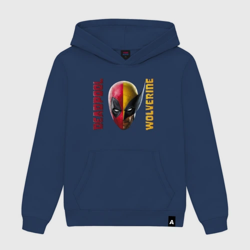Мужская толстовка хлопок Deadpool - Wolverine