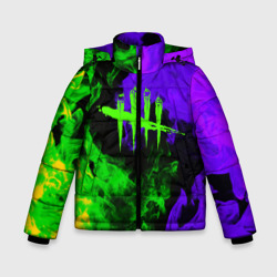 Зимняя куртка для мальчиков 3D Dead by daylight neon flame