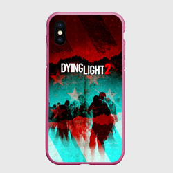 Чехол для iPhone XS Max матовый Dying Light 2 zombie glitch