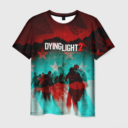 Мужская футболка 3D Dying Light 2 zombie glitch