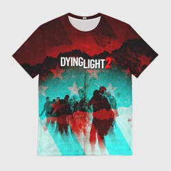 Мужская футболка 3D Dying Light 2 zombie glitch