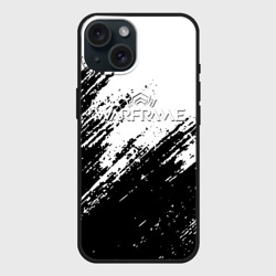 Чехол силиконовый для Apple iPhone 15 матовый Warframe штриховка красок