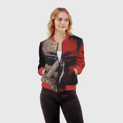 Женский бомбер 3D Между добром и злом - фото 2