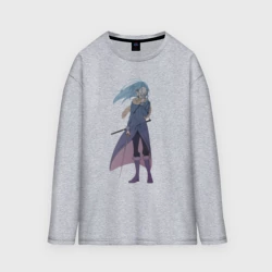 Женский лонгслив oversize хлопок О моём перерождении в слизь Римуру арт