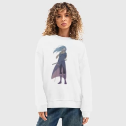 Женский свитшот oversize без начеса хлопок О моём перерождении в слизь Римуру арт - фото 2