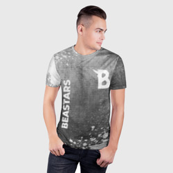 Мужская футболка 3D Slim Beastars - grey gradient вертикально - фото 2