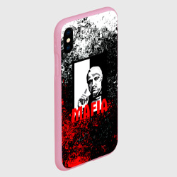 Чехол для iPhone XS Max матовый Mafia брызги красок - фото 2