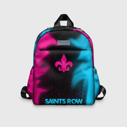 Детский рюкзак 3D Saints Row - neon gradient по-центру