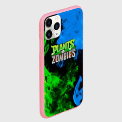 Чехол для iPhone 11 Pro Max матовый Plants vs Zombies flame - фото 2