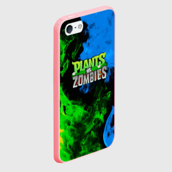 Чехол для iPhone 5/5S матовый Plants vs Zombies flame - фото 2