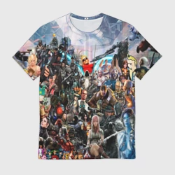 Мужская футболка 3D Коллекция мастера игры