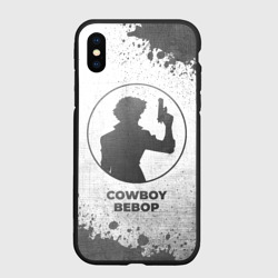 Чехол для iPhone XS Max матовый Cowboy Bebop - white gradient