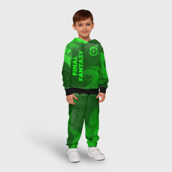Детский костюм с толстовкой 3D Final Fantasy - green gradient вертикально - фото 2