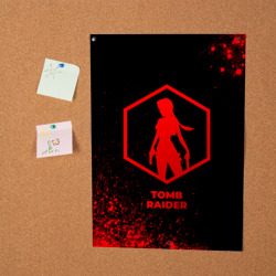 Постер Tomb Raider - red gradient - фото 2