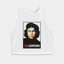 Женская укороченная майка-топ хлопок Che guevara - Chelentano  