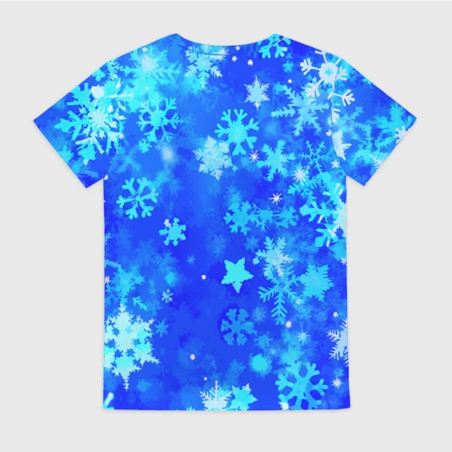 Женская футболка 3D Снегурочка - праздничный костюм Новый год для косплея - фото 2