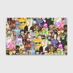 Бумага для упаковки 3D Паттерн Рик и Морти