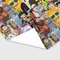 Бумага для упаковки 3D Паттерн Рик и Морти - фото 2