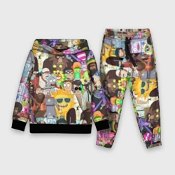 Детский костюм с толстовкой 3D Паттерн Рик и Морти