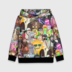 Детская толстовка 3D Паттерн Рик и Морти