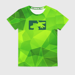 Женская футболка 3D Limp Bizkit green poly