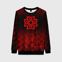 Женский свитшот 3D Breaking Benjamin red poly