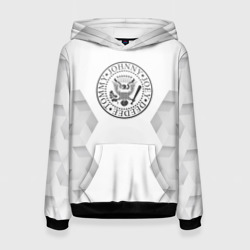 Женская толстовка 3D Ramones white poly