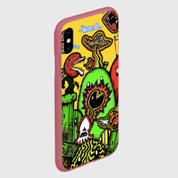 Чехол для iPhone XS Max матовый Mario краски текстура - фото 2