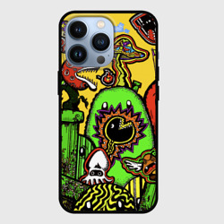 Чехол для iPhone 13 Pro Mario краски текстура