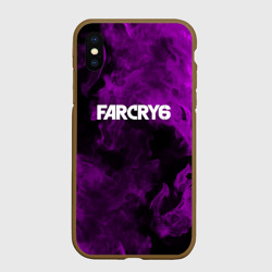 Чехол для iPhone XS Max матовый Farcry neon fire