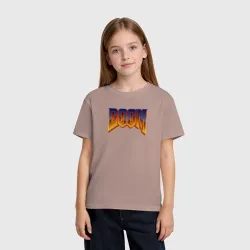Детская футболка хлопок Doom logotype - фото 2