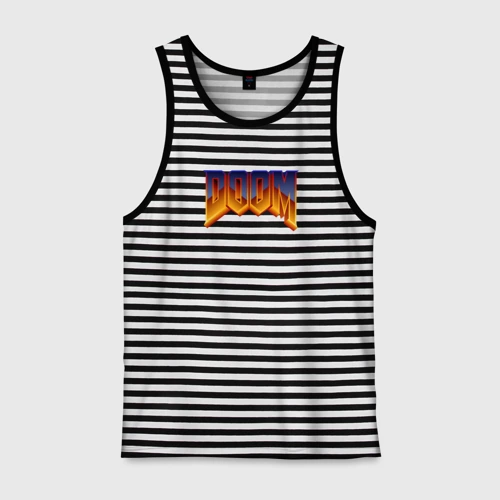 Мужская майка хлопок Doom logotype
