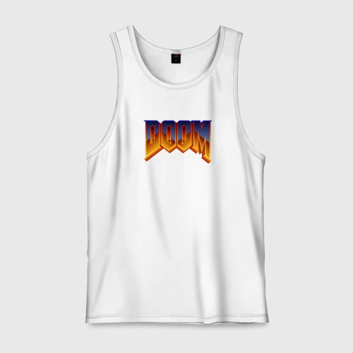 Мужская майка хлопок Doom logotype
