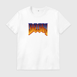Мужская футболка хлопок Doom logotype