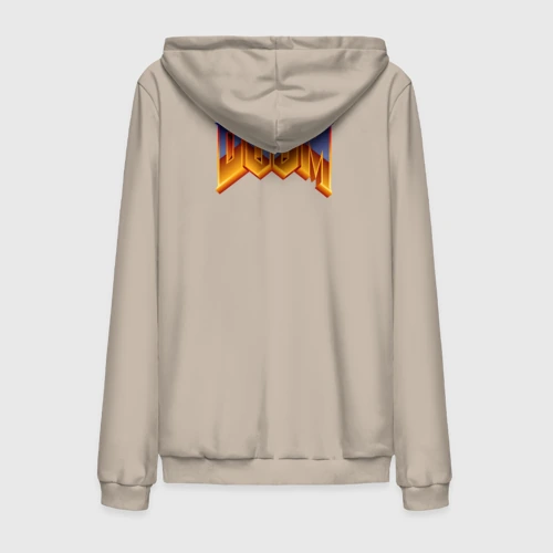 Мужская толстовка на молнии хлопок Doom logotype