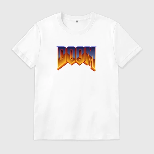 Мужская футболка хлопок Doom logotype