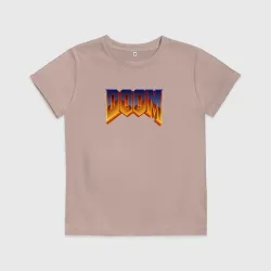 Детская футболка хлопок Doom logotype