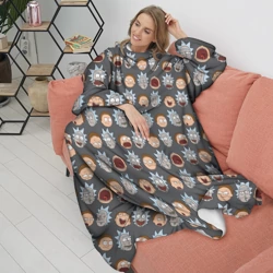 Плед с рукавами Лица Рик и Морти - фото 2