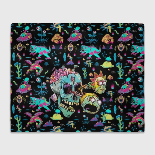 Плед 3D Monsters Rick and Morty