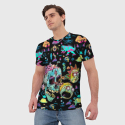 Мужская футболка 3D Monsters Rick and Morty - фото 2