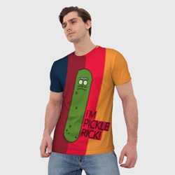 Мужская футболка 3D Pickle Rick - фото 2