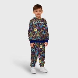 Детский костюм с толстовкой 3D Monsters Rick and Morty Logo - фото 2