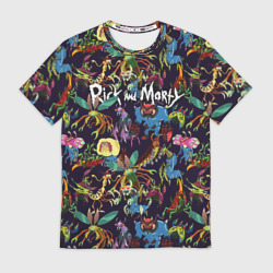 Мужская футболка 3D Monsters Rick and Morty Logo